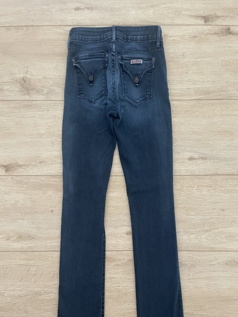 Hudson Beth Baby Bootcut Jeans Size 28 Dark Wash Flap Pocket Made USA